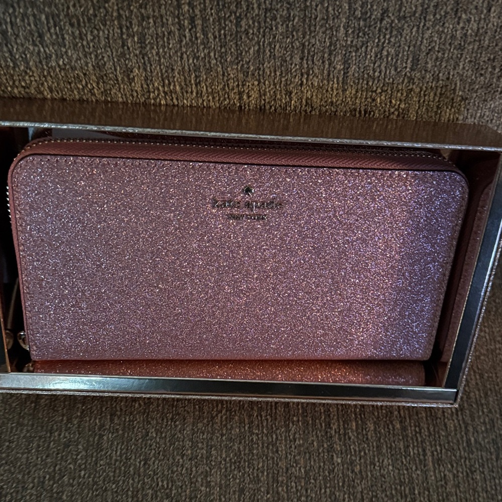 Kate Spade Glittery Pink Clutch